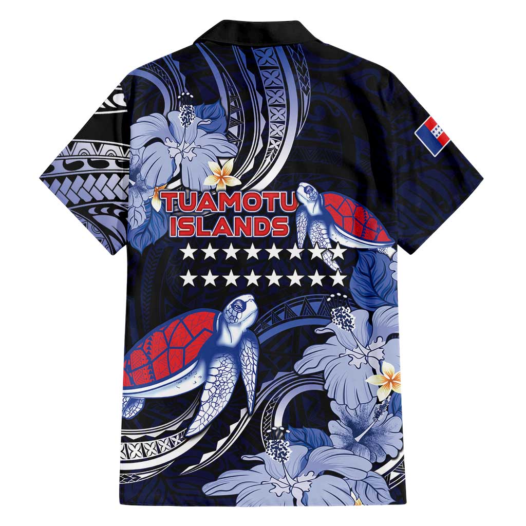 Tuamotu Islands Family Matching Short Sleeve Bodycon Dress and Hawaiian Shirt Polynesian Pattern With Turtle