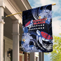 Tuamotu Islands Garden Flag Polynesian Pattern With Turtle