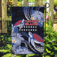 Tuamotu Islands Garden Flag Polynesian Pattern With Turtle