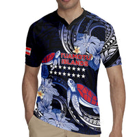 Tuamotu Islands Rugby Jersey Polynesian Pattern With Turtle