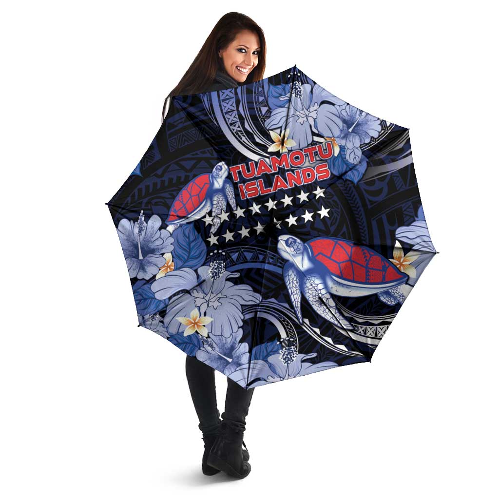 Tuamotu Islands Umbrella Polynesian Pattern With Turtle