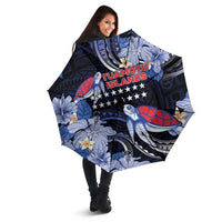 Tuamotu Islands Umbrella Polynesian Pattern With Turtle