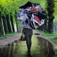 Tuamotu Islands Umbrella Polynesian Pattern With Turtle