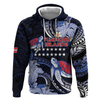 Tuamotu Islands Zip Hoodie Polynesian Pattern With Turtle LT05 Pullover Hoodie Black - Polynesian Pride