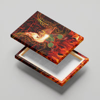 Samoa Siva Afi Festival Canvas Wall Art Fire Knife Dancing