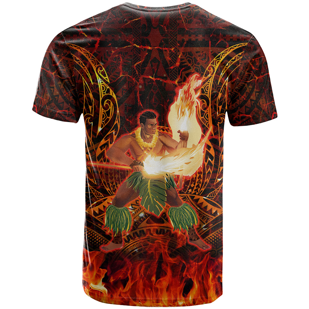 Samoa Siva Afi Festival T Shirt Fire Knife Dancing LT05 - Polynesian Pride