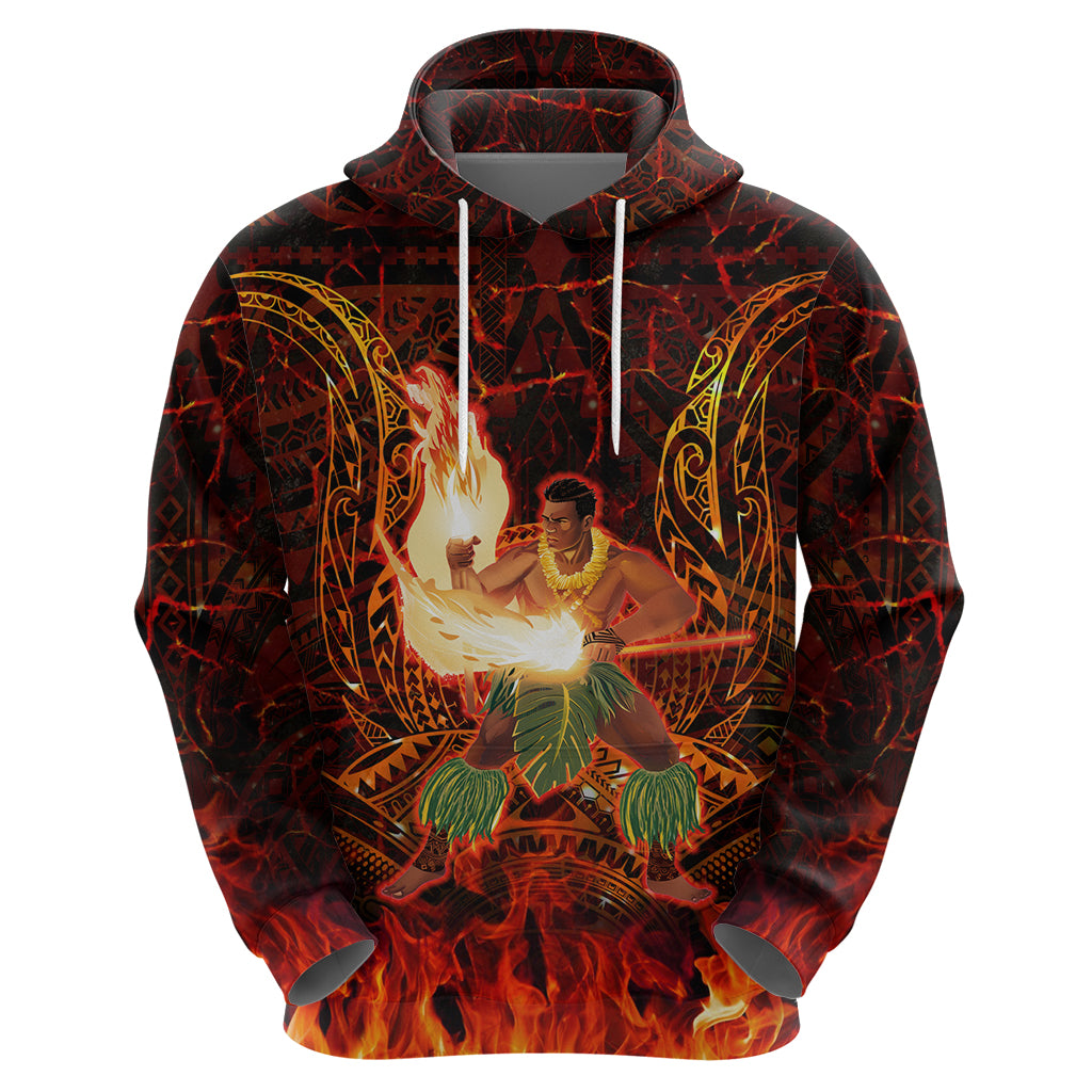 Samoa Siva Afi Festival Zip Hoodie Fire Knife Dancing LT05 - Polynesian Pride