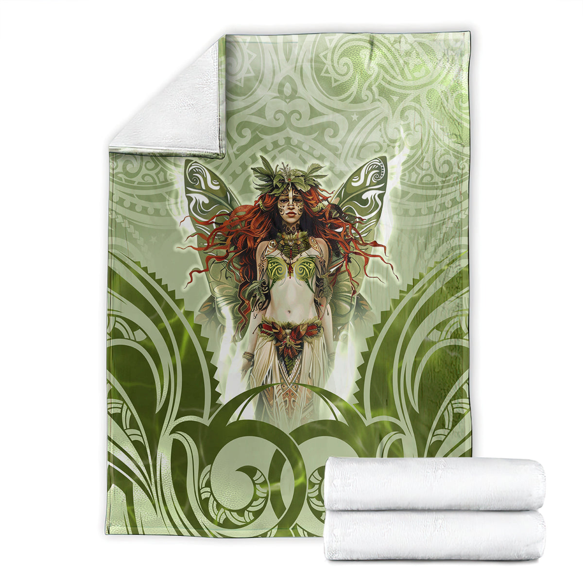 New Zealand Maori Fairy Patupaiarehe Blanket Polynesian Style