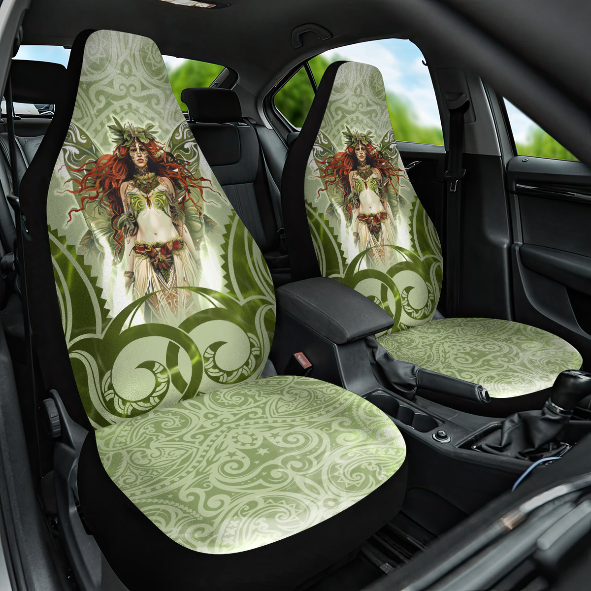 New Zealand Maori Fairy Patupaiarehe Car Seat Cover Polynesian Style
