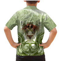 New Zealand Maori Fairy Patupaiarehe Family Matching Mermaid Dress and Hawaiian Shirt Polynesian Style LT05 - Polynesian Pride