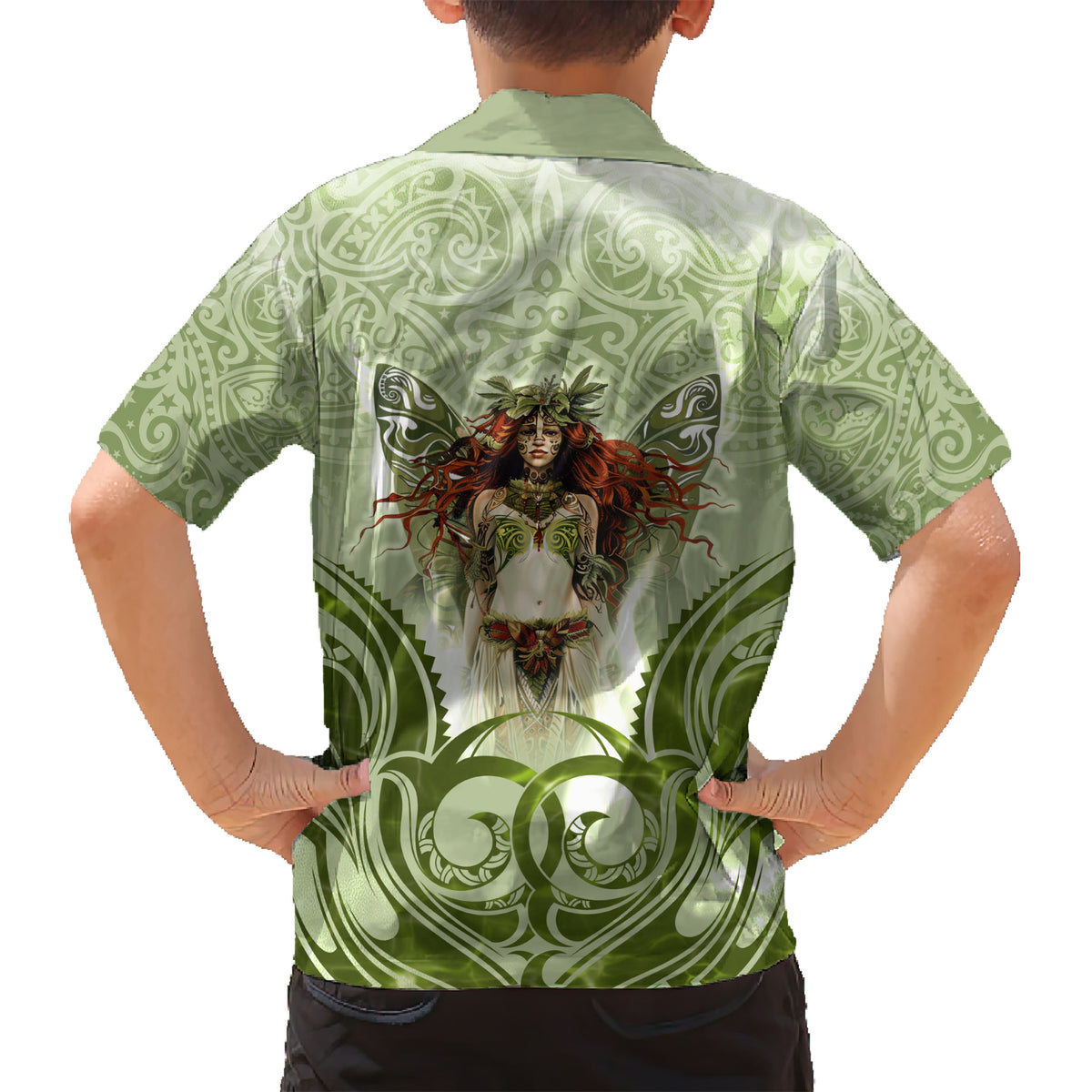 New Zealand Maori Fairy Patupaiarehe Hawaiian Shirt Polynesian Style LT05 - Polynesian Pride
