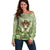 New Zealand Maori Fairy Patupaiarehe Off Shoulder Sweater Polynesian Style LT05 Women Red - Polynesian Pride