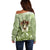 New Zealand Maori Fairy Patupaiarehe Off Shoulder Sweater Polynesian Style LT05 - Polynesian Pride