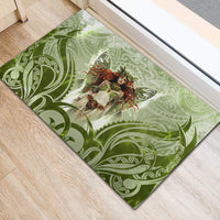 New Zealand Maori Fairy Patupaiarehe Rubber Doormat Polynesian Style