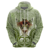 New Zealand Maori Fairy Patupaiarehe Zip Hoodie Polynesian Style LT05 - Polynesian Pride