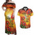 ANZAC Day Red Poppy Couples Matching Off Shoulder Maxi Dress and Hawaiian Shirt Honoring The ANZAC Spirit