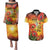 ANZAC Day Red Poppy Couples Matching Puletasi and Hawaiian Shirt Honoring The ANZAC Spirit