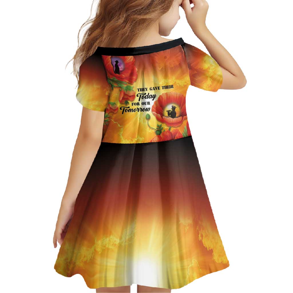 ANZAC Day Red Poppy Family Matching Long Sleeve Bodycon Dress and Hawaiian Shirt Honoring The ANZAC Spirit LT05 - Polynesian Pride