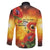 ANZAC Day Red Poppy Family Matching Off The Shoulder Long Sleeve Dress and Hawaiian Shirt Honoring The ANZAC Spirit