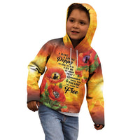 ANZAC Day Red Poppy Kid Hoodie Honoring The ANZAC Spirit