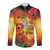 ANZAC Day Red Poppy Long Sleeve Button Shirt Honoring The ANZAC Spirit