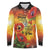 ANZAC Day Red Poppy Long Sleeve Polo Shirt Honoring The ANZAC Spirit