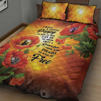 ANZAC Day Red Poppy Quilt Bed Set Honoring The ANZAC Spirit