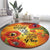 ANZAC Day Red Poppy Round Carpet Honoring The ANZAC Spirit