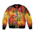 ANZAC Day Red Poppy Sleeve Zip Bomber Jacket Honoring The ANZAC Spirit