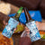 Aotearoa Maori Wahine 4 in 1 Can Cooler Tumbler Fantail Bird Blue Gold Marble