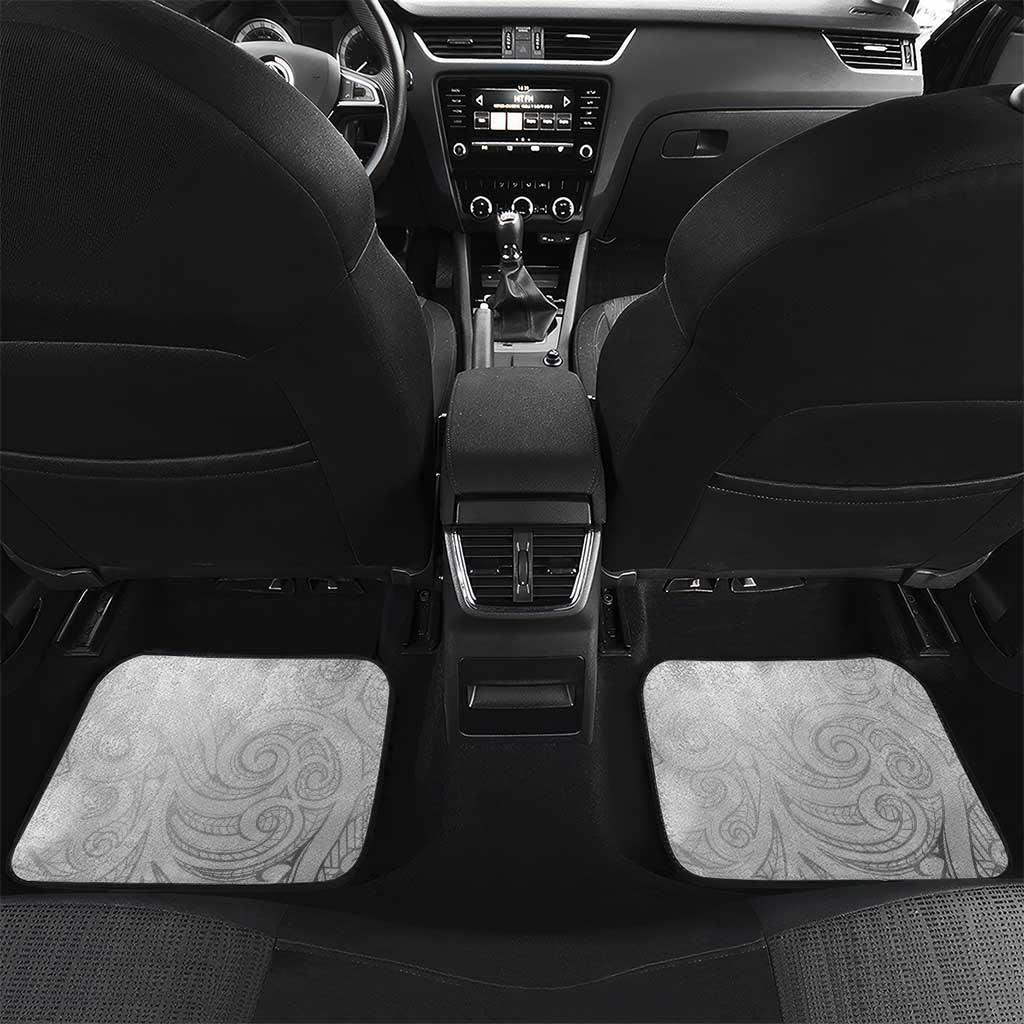Aotearoa Maori Wahine Car Mats Fantail Bird Black Gold Marble