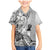 Aotearoa Maori Wahine Family Matching Mermaid Dress and Hawaiian Shirt Fantail Bird Black Gold Marble