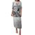Aotearoa Maori Wahine Family Matching Puletasi and Hawaiian Shirt Fantail Bird Black Gold Marble