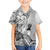 Aotearoa Maori Wahine Family Matching Summer Maxi Dress and Hawaiian Shirt Fantail Bird Black Gold Marble