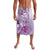 Aotearoa Maori Wahine Lavalava Fantail Bird Purple Gold Marble