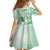 Aotearoa Maori Wahine Family Matching Tank Maxi Dress and Hawaiian Shirt Fantail Bird Green Gold Marble