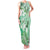 Aotearoa Maori Wahine Family Matching Tank Maxi Dress and Hawaiian Shirt Fantail Bird Green Gold Marble