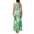 Aotearoa Maori Wahine Family Matching Tank Maxi Dress and Hawaiian Shirt Fantail Bird Green Gold Marble