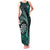 Personalised New Zealand Darts Family Matching Tank Maxi Dress and Hawaiian Shirt Maori Koru Dartboard Turquoise Flame