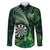Personalised New Zealand Darts Family Matching Summer Maxi Dress and Hawaiian Shirt Maori Koru Dartboard Green Flame