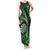 Personalised New Zealand Darts Family Matching Tank Maxi Dress and Hawaiian Shirt Maori Koru Dartboard Green Flame