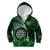 Personalised New Zealand Darts Kid Hoodie Maori Koru Dartboard Green Flame