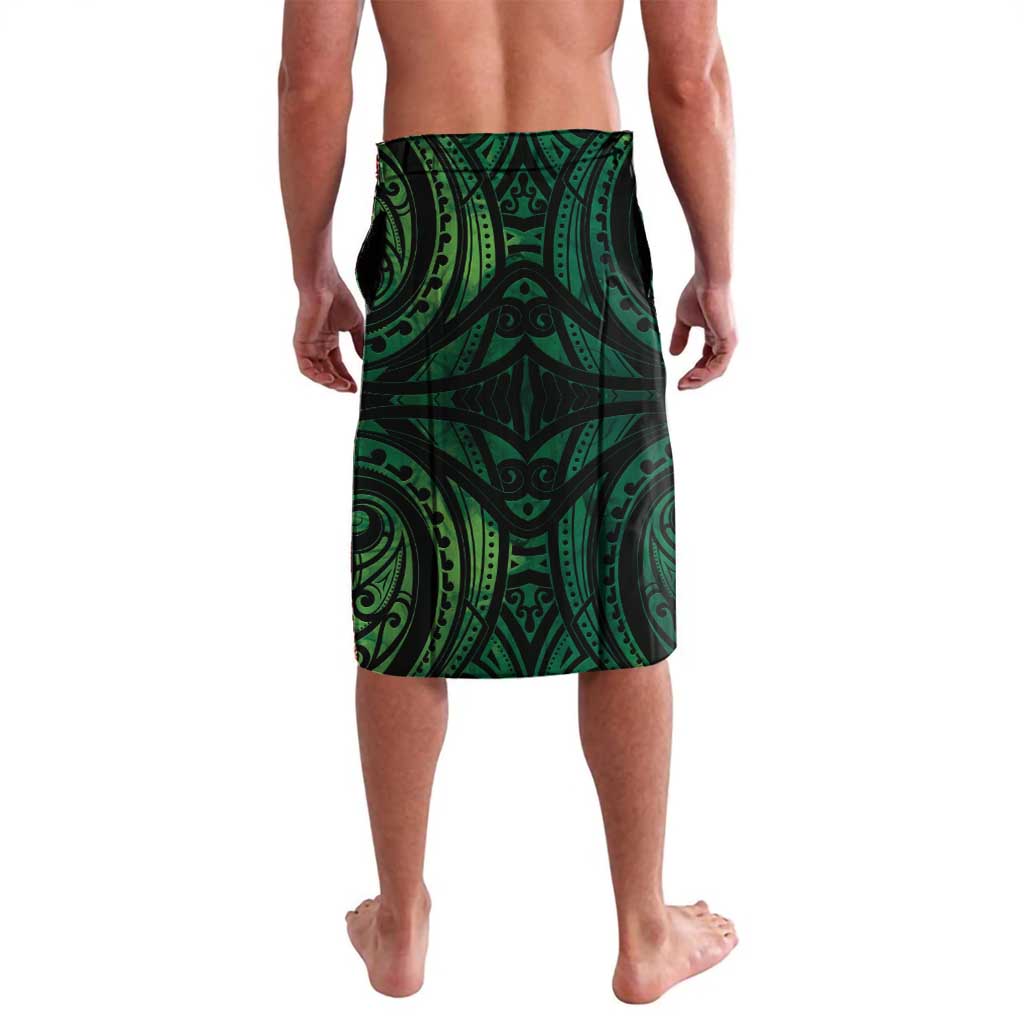 Personalised New Zealand Darts Lavalava Maori Koru Dartboard Green Flame