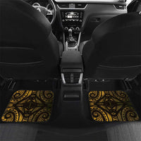 New Zealand Darts Car Mats Maori Koru Dartboard Gold Flame