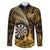 Personalised New Zealand Darts Family Matching Summer Maxi Dress and Hawaiian Shirt Maori Koru Dartboard Gold Flame