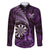 Personalised New Zealand Darts Family Matching Mermaid Dress and Hawaiian Shirt Maori Koru Dartboard Purple Flame