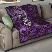 New Zealand Darts Quilt Maori Koru Dartboard Purple Flame