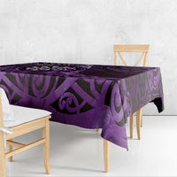 New Zealand Darts Tablecloth Maori Koru Dartboard Purple Flame LT05 - Polynesian Pride