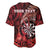 Personalised New Zealand Darts Baseball Jersey Maori Koru Dartboard Red Flame