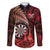 Personalised New Zealand Darts Family Matching Mermaid Dress and Hawaiian Shirt Maori Koru Dartboard Red Flame
